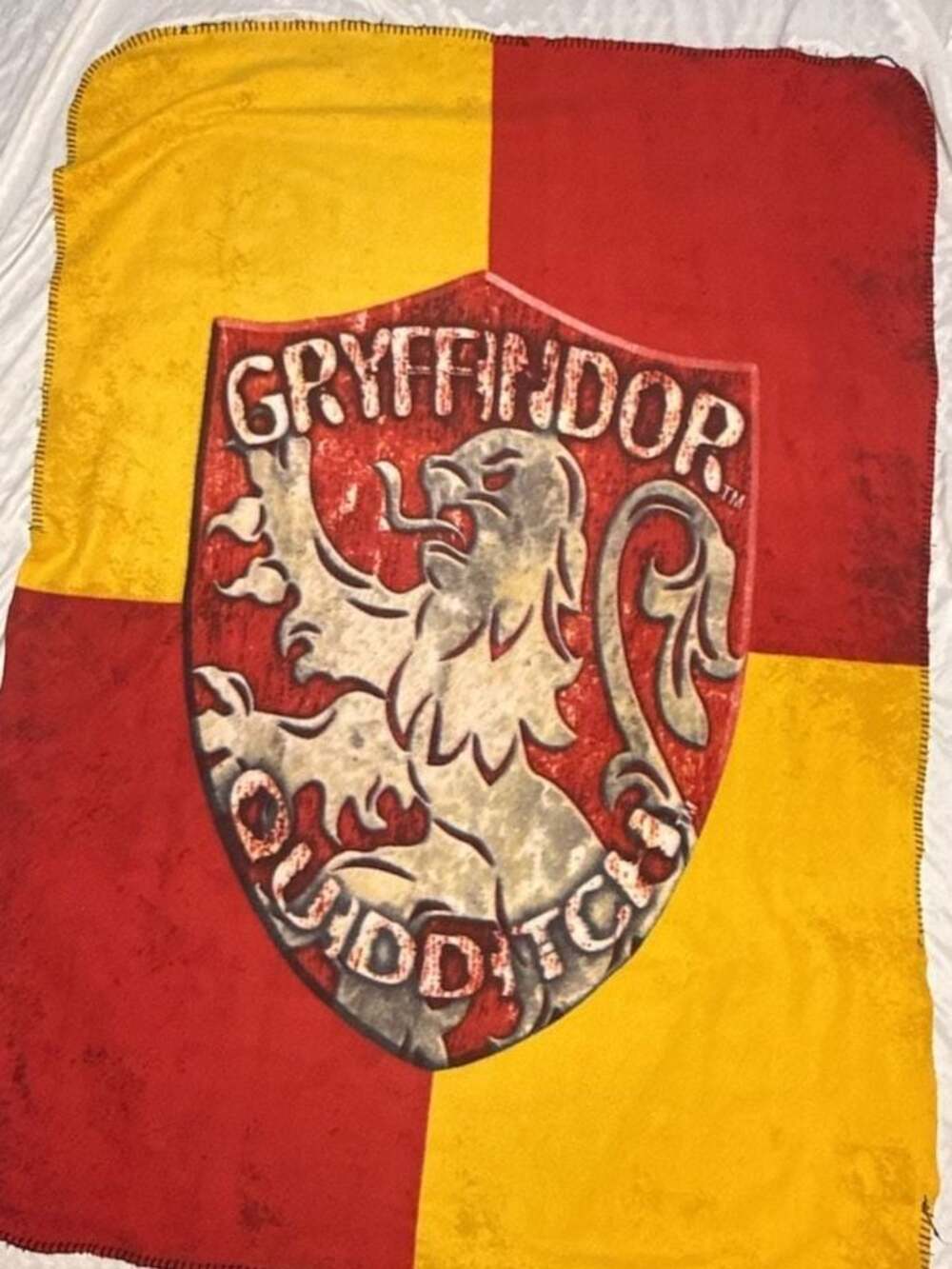 Universal Studios Harry Potter Gryffindor Quidditch Crest Throw Blanket